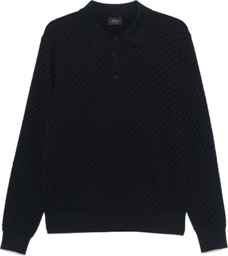 Brioni Polo Trama - Blu