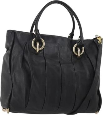 Bally Pre-owned Tote Bag - Dames - Vintage Shopper - Zwart - ONE Size - Leer - Vintage