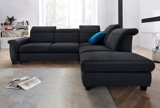 Domo Collection Ecksofa »Sully komfortables Sofa, OTTOs Choice, L-Form« wahlweise mit Bettfunktion und Kopf- bzw. Rückenverstellung