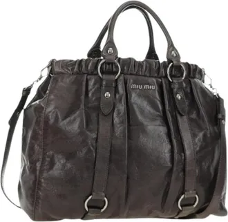 Miu Miu Borsa Pre-owned - - Pre-owned - Donna - Marrone - ONE SIZE