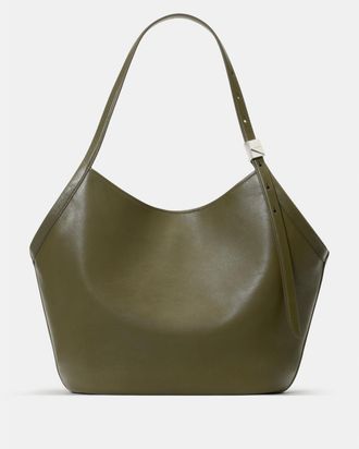 Kate Spade New York Womens Deco Tulip Tote Bag - Green Leather - One Size
