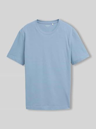 Tom Tailor Regular Fit T-Shirt aus Baumwoll-Mix in Rauchblau, Gr&ouml;&szlig;e XXXL