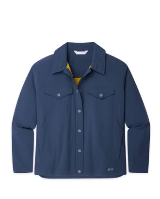 Stio | Womens Overstory Insulated Snap Shirt, Size Extra Small in Mountain Shadow
