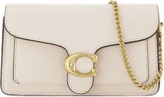 Coach Tassen, Dames, Wit, ONE Size, Katoen, Tabby Chain Clutch