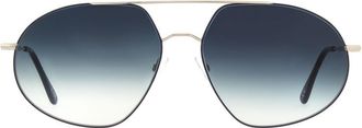 Andy Wolf Silver Metal Sunglasses
