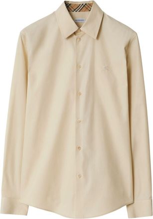 Burberry Camicia in cotone con ricamo EKD - Toni neutri