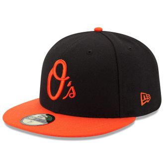 New Era MLB 9FIFTY Black Adjustable Snapback Hat Cap One Size Fits All, Baltimore Orioles, One size