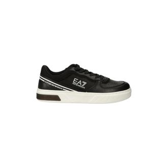 Emporio Armani Premium Court Sneakers - Heren - Sneakers - Zwart - 36 EU - Leer - Schoenen