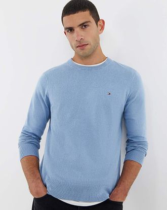 Tommy Hilfiger Crew Neck Jumper - Blue