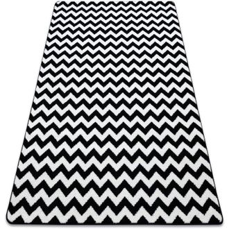 RugsX Rugsx - Tappeto sketch - F561 crema/nero - Zigzag white 280x370 cm