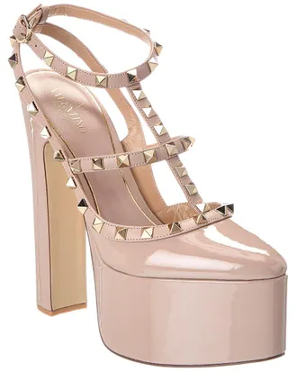 Valentino Rockstud Caged Patent Pump