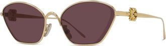Loewe Anagram Zonnebril - Dames - Accessoires - Geel - Maat: 57 MM