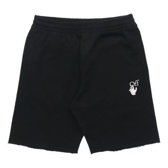 Off-white SS21 Diag Stripe Sweat Shorts Men s Black OMCI006R21FLE0021032