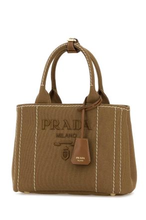 Prada Womens Camel Canvas Handbag Tabacco P Borse A Mano Bag