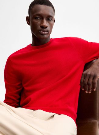 Le 31 Mens Pure cashmere crew-neck sweater