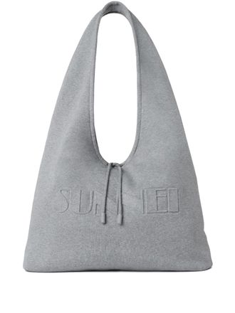 Sunnei embossed multitasking shoulder bag - Grijs