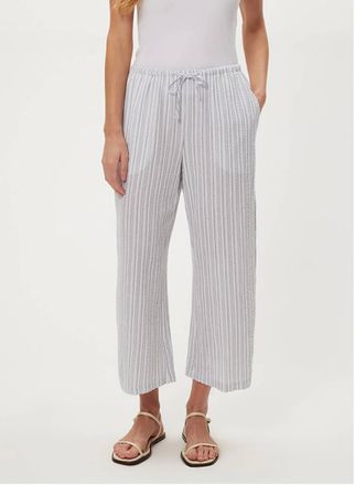 Michael Stars Maris Pull On Ankle Pant In Indigo Stripe