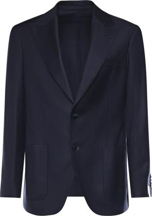 Luigi Bianchi Mantova Blazers - Heren - Blazers - Blauw - M - Jassen