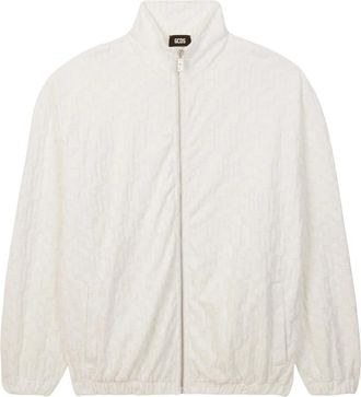 GCDS Gcds, Jassen, Heren, Wit, XL, Jacquard Sportjack