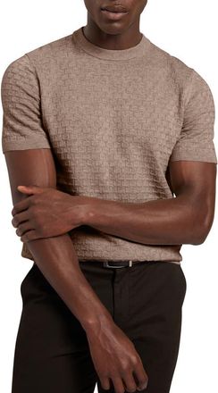 Ted Baker Ingvi Cotton & Wool Knit T-Shirt in Natural at Nordstrom, Size 5