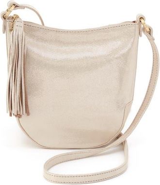 Hobo Lexi Leather Crossbody Bag in Sand Shimmer at Nordstrom