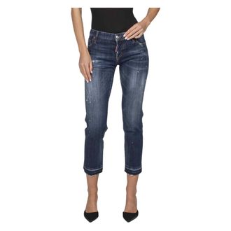 Dsquared2 Cropped Jeans, female, Blue, Size: 2XS Pantalone 5 Tasche