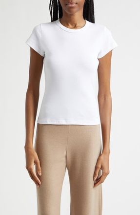 Leset Nando Slim Fit Cotton T-Shirt in White at Nordstrom, Size X-Large