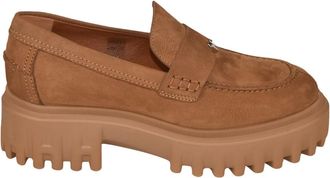 Hogan Schoenen, Dames, Bruin, 39 EU, H700 Loafers