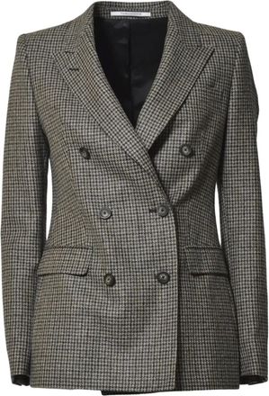 Tagliatore Giacca doppiopetto con motivo pied-de-poule - Grigio