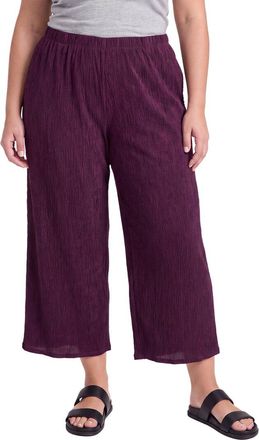Eileen Fisher Woven Pliss&eacute; Wide Pant