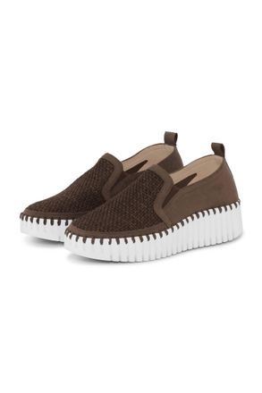Ilse Jacobsen Womens Tulip Woven Shoes In Chestnut