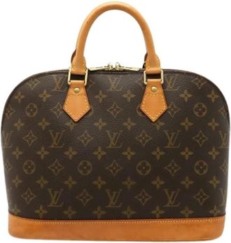 Louis Vuitton Pre-owned Handbags, female, Brown, Size: ONE SIZE Pre-owned Vintage Canvas Handbag