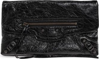 Balenciaga Le City Clutch Small - Dames - Clutches - Zwart - ONE Size - Katoen - Tassen