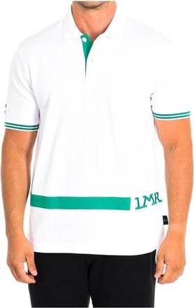 La Martina Polo Shirt met Korte Mouwen - Heren - Polos - Wit - L - Katoen - Tops