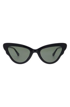 Florence By Mills 51mm Butterfly Sunglasses in Gloss Black at Nordstrom Rack