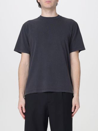 Our Legacy T-shirt girocollo in cotone nero con spalle scese e maniche corte