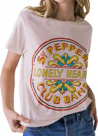 Chaser Beatles Graphic Tee In Starry White