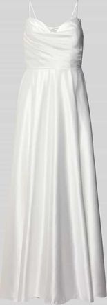 Laona Regular Fit Abendkleid mit Schn&uuml;rverschluss in Weiss, Gr&ouml;&szlig;e 36