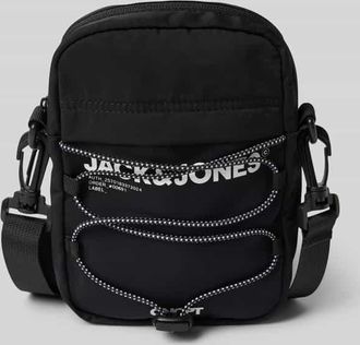 Jack & Jones Jack & Jones Umh&auml;ngetasche mit Label-Print Modell ZITRUS in Black, Gr&ouml;&szlig;e 1