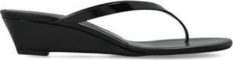 CHRISTOPHER ESBER Scala Wedge Sandalen - Dames - Sleehakken - Zwart - 40 EU - Leer - Schoenen