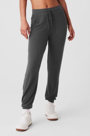 Alo | Soho Sweatpant in Anthracite Grey, Size: XS