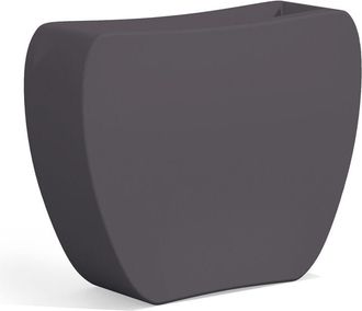 Monacis Maceta macetero de resina 100x31 cm para jardín balcon de exterior mod. Heart Antracita