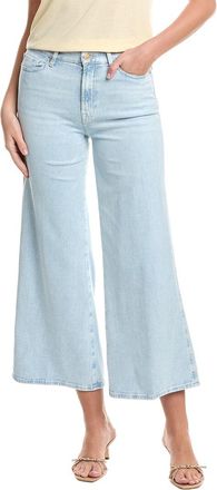7 For All Mankind Left Hand Cropped Lotta Malibu Sky Wide Leg Jean