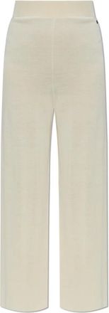 Bogner Paula Zijden Broek - Dames - Wijde Broeken - Beige - S - Wol - Broeken