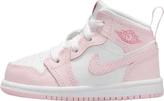 Nike Jordan (TD) Air Jordan 1 Mid Pink Foam Fire Red White DQ8425-608