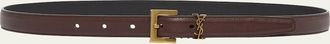 Saint Laurent YSL Monogram Leather Belt