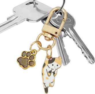 Generic Cat Keychain Charm | Cute Kitten Keychain - Creative Lovely Kitty Keyring, Adorable Cat Keyring, Cat Kitten Pets Charm Pendants for Cat Lovers, Women