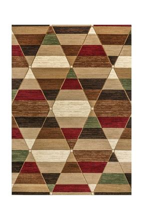 Jonathan Y Designs Kehoe Retro Diamonds Geometric Area Rug in Red/brown/cream at Nordstrom, Size 4Ft 0In X 6Ft 0In
