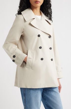 Save The Duck Sofi Waterproof Trench Coat in Shore Beige at Nordstrom, Size 2