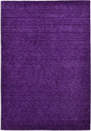 THEKO Alfombra tejida a mano de lana virgen - violeta, 090x160 cm